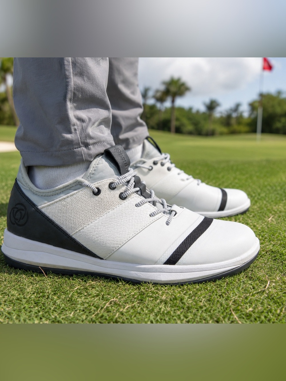 Athalonz EnVe Golf Shoes White Black Athletic Comfort Sneakers Men’s 10.5 Korea